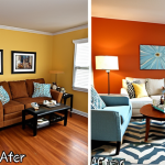 **

"A vibrant and inviting living room makeover scene. Focus on before-and-after transformation. The 'before' side showing a cluttered, outdated room, and the 'after' side displaying a stylish, organized, and cozy space with updated furniture, new color schemes, and decorative elements. Showcase a 'Home Stylist' working with a happy client, emphasizing the transformation of passion into a fulfilling career."

**